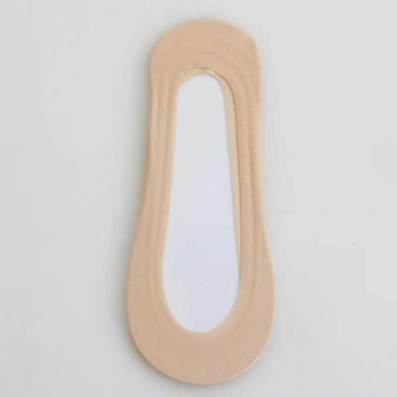 Women's Shallow Mouth Socks Ultra-Thin No Trace Invisible Sock Slippers Summer Ice Silk Boat Socks Silicone Anti-Skid Boat Socks