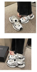 Spring New Round Head Small White Shoes Female Hundred Casual Womens Board Shoes Thick Bottom Women Sneakers