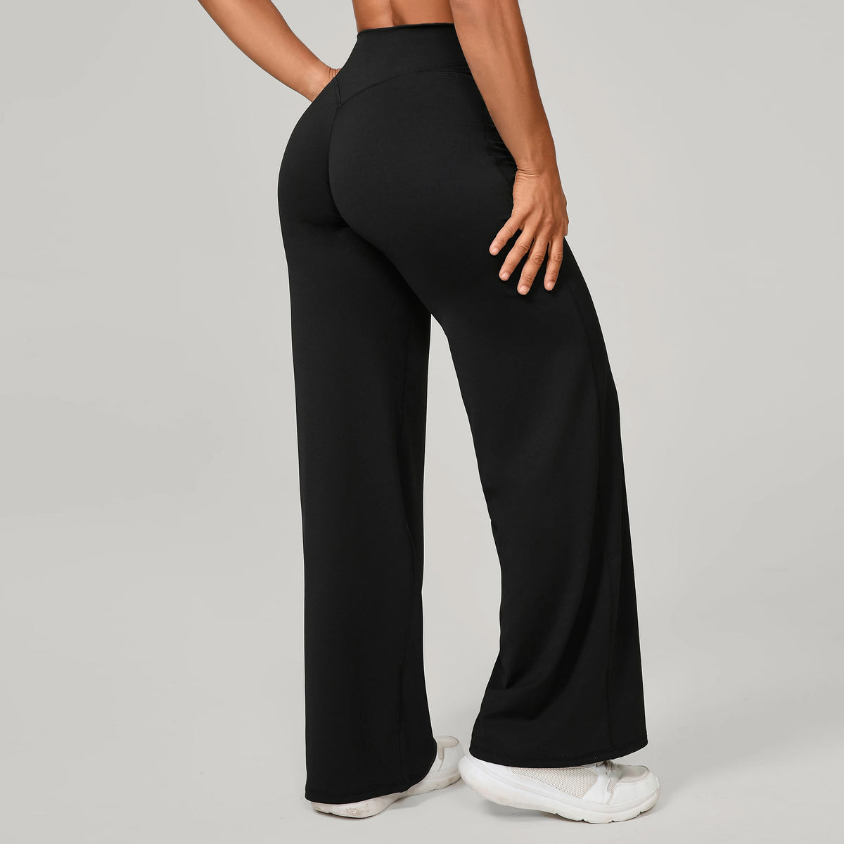 Women Straight Yoga Leg Bottoms Soft Stretchy Fabric Women's Yoga Pants GYM Sweat-Wicking Properties Running Sport Trousers