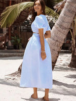 Foridol Striped Women Summer New in Matching Sets Top+skirtTwo Piece Set Outfits 2025 Light Blue Beach Casual Elegant Suit