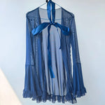 Fairy Lingerie Transparent Open Bra Erotic Ultra Sexy See Through Chemise Nightdress Women's Pajamas Delicate Sexy Nighty