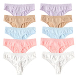10Pcs/Set Seamless Thongs G-String Women Panties Sexy Underwear Female Underpants Sexy Lingerie Low Waist Sport Bottoms M-XL