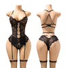 18 Sexy Erotic Lingerie Women Bra And Panty Garters See Through Lingerie Sets Role Play Female Thin Sexy Bras Underwear Set