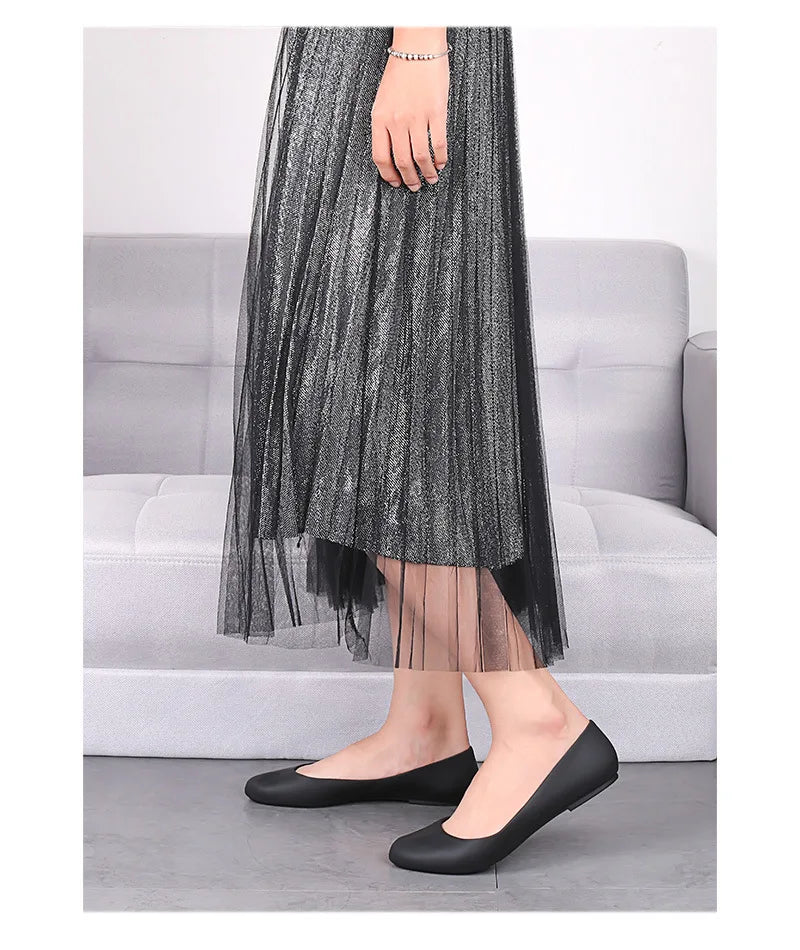 New ladies sandals soft pvc plastic flat non-slip women flat shoes 2022