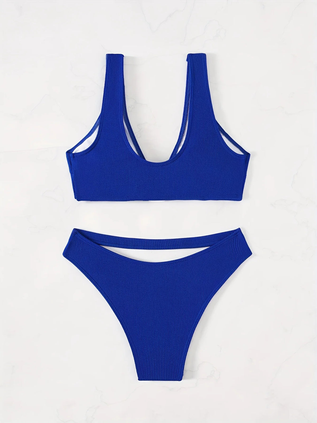 Sexy Royal Blue Bikini 2025 Woman Swimsuit Two Pieces Swimwear Female Thong Bikinis Set Swimming Bathing Suits Brazilian Biquini