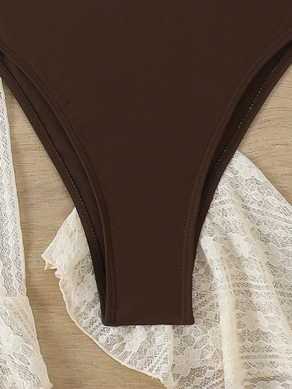 2025 4 Pieces Swimsuit with Skirt Female Swimwear Long-sleeved Cover Up Thong Bikinis Set Bather Swimming Beachwear Bathing Suit
