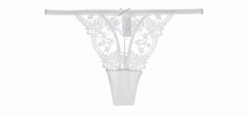 MOYISU Parisian Sheer Bralette Set - Ultra-Thin Wire-Free Bra No Padding Anti-Sag Lace Cutout Lingerie Sexy Vacation-Ready Tushy