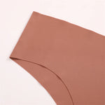 20PCS Women's Seamless Maillard Underwear Sexy V-Shaped Mid Waist Ice Silk Brief 10 Soild Color Cozy Stretch Sexy Underpant S-XL