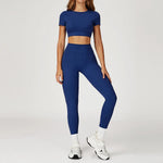 New Yoga Set 2Pcs Women No Logo Tank Tops High Waist Seamless Shorts Workout Outfit Fitness Gym Clothes Workout High quality