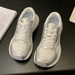 Spring Autumn Breathable Mesh Sneakers Women Mix Color Lace Up Sports Shoes Woman Wear Resistant Platform Casual Shoes Mujer