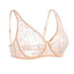 Plus Size Sexy Lace Bras For Women Underwired BH Hollow Out Bra Bralette Womens Underwear Delicate Embroidery Lingerie Brassiere