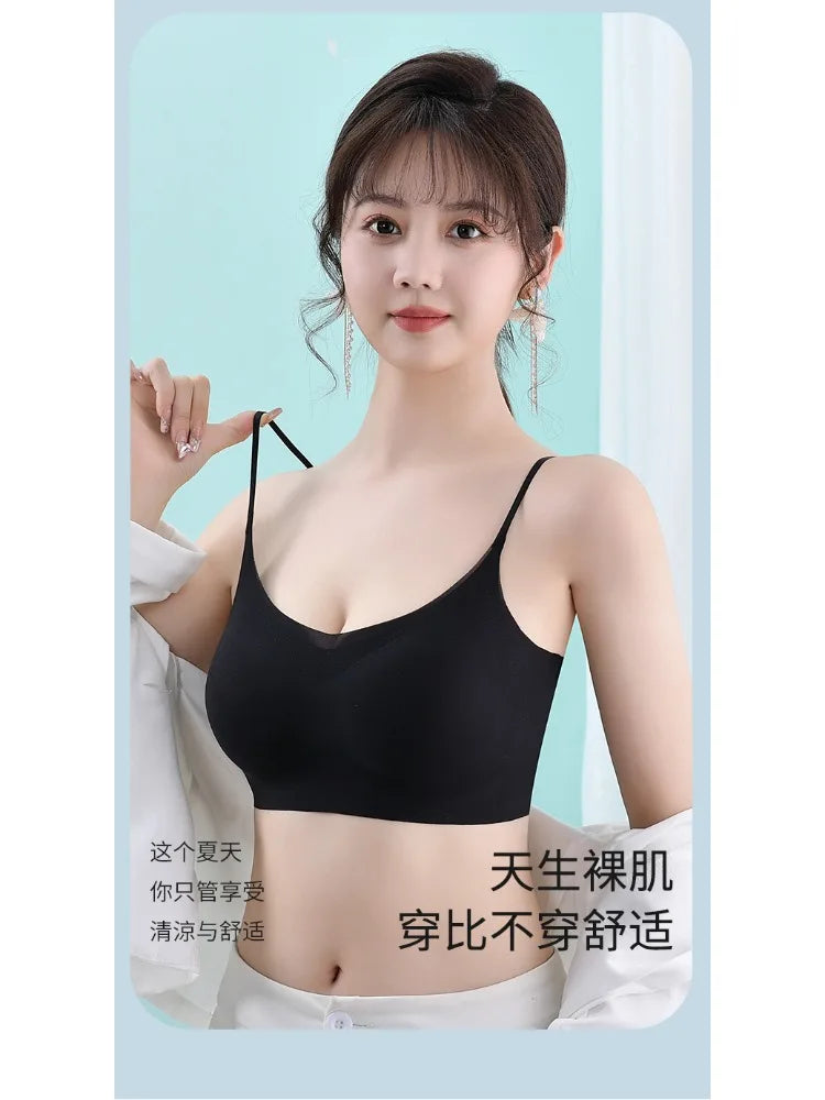 Skin Tone Invisible Bra Strapless Backless Seamless Ultra Thin Comfort Fit Military Training Bralette Pack Value Set Sweatproof