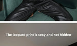 Sexy Leopard Bras Set Small Chest Winter Push Up Bralette Anti Sagging Wireless Lace Lingerie Lightweight Comfort Christmas Gift