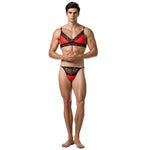 European and American men's sexy lace bra and panties temptation suit transvestite suit