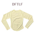 DFTLF Yoga Shirts For Women Long Sleeve Winter Fitness Running Gym Clothes Workout Dry Fit Breathable High Elastic Sports Top