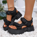 2026 Summer Women Sandals Casual Shoes Thick-Soled Hook-loop Sandalias Open Toe Beach Shoes for Women New Zapatos Mujer J687