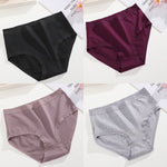 4Pcs/Set Women Cotton Briefs Seamless High Waist Breathable Underwear Female Stretch Comfortable Lingerie New solid color Panty