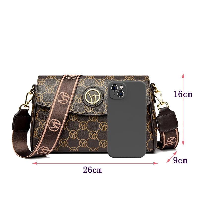 New Fashion Luxury Brand Women's Shoulder Bag High Quality Lady Crossbody Bag Round Women's Wallet Waterproof Women's Handbags