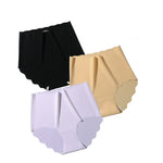 3Pcs/Set Women Panties Seamless Underwear Invisible Ice Silk Briefs Female Underpants High Waist Panties M-XXL Sexy Lingerie