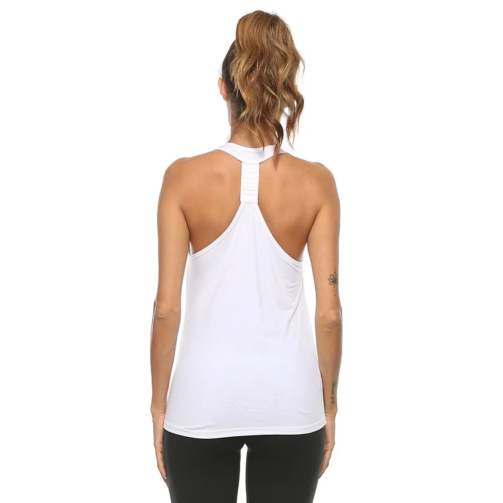 STOUREG Beauty Back Women's Yoga Shirt, Quick Dry Sports Tank Top, Sleeveless Fitness Tank Top, Fitness Sweatshirt