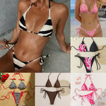 Sexy Swimsuit Women's Bikinis Swimwear WomanBathing Suit 2 Piece Triangle Bikinis Sets Beach Dress Wear Cover Up Beachwear