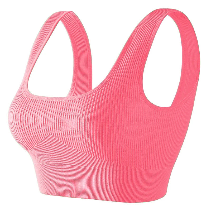 Seamless Knitted Sports Fitness Yoga Bra and Underwear