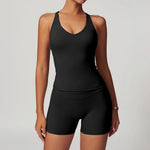 Yoga Set 2PCS Women Tracksuit Nude Feeling Workout Sets Gym Clothes Push Up Fitness Running Sportwear Sport Bra Leggings Suit