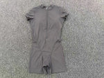 Half-zipper Slimming Yoga Jumpsuit Women Hollow Out Backless Sports One Piece Suits Short Sleeve Butt Lifting Tight Overalls