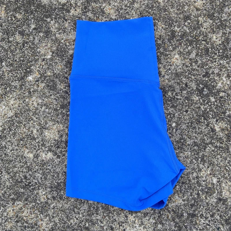 Solid Color High Waist Yoga Short Leg Women Fitness Sport ShortBike Soft Squatting Proof Comprehensive Training Jog Athletic