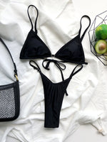 DEKA Brazilian Mini Micro Bikini Set Triangle Bikini New Women Swimsuit Solid Thong Bathing Suit Biquini Swimwear Beach Swimming