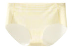 Japanese Checkered Crop Top Bra Small Bust Anti-Sagging Wirefree Pure Cotton Bralette Beachwear Light Support Set S-XL AU MOYISU