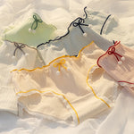 Cotton Panties Underwear Lovely Comfort Briefs Panty Female Low Rise Solid Color Student Briefs