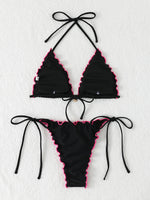 Sexy Triangle Micro Bikini 2026 Women Swimsuit Two-pieces Swimwear for Female Beach Wear Lace Up Bikinis Sets Thong Bathing Suit