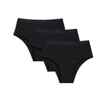 3Pcs/Set Women Cotton Panties High Waist Soft Stretch Briefs Female Underpants Solid Color Comfort Underwear Sexy Lingerie S-L