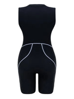 2026 Zipper Sleeveless Swimsuit Women One Piece Slim Swimwear Female Rush Guard Bathing Swimming Swim Surfing Suit Beachwear XXL
