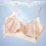 2Pcs/Set Seamless Bras For Women Padded Bra Sexy Lingerie Comfy Solid Color Tube Top Thin Straps U-Back Underwear M-4XL