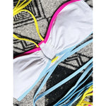 Splicing Wrap Around Bandage Halter Bikini Female Swimsuit Women Swimwear Two-Pieces Bikini Set Bather Bathing Suit Swim V3882