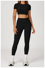 New Yoga Set 2Pcs Women No Logo Tank Tops High Waist Seamless Shorts Workout Outfit Fitness Gym Clothes Workout High quality