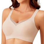 Women's Wire-Free Seamless Bra Full Cup Thin Molded Cup Beautiful and Comfortable Underwear Plus Up