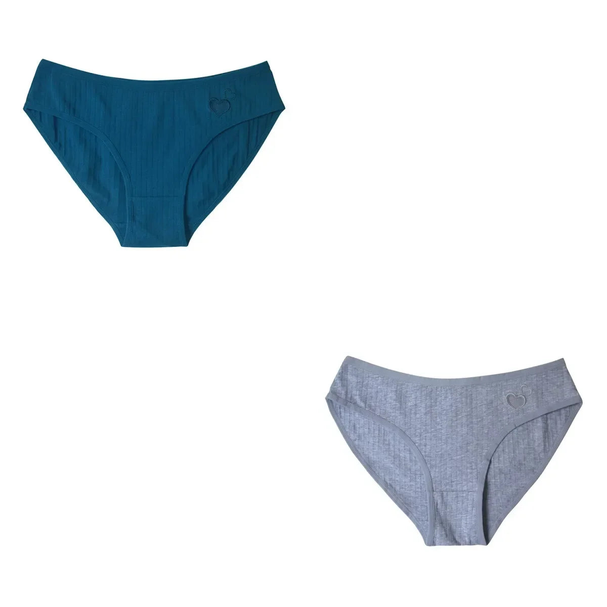 2Pcs/Set Cotton Panties For Women Briefs Low Rise Seamless Underwear Female Underpants Comfort Sexy Lingerie M-XL