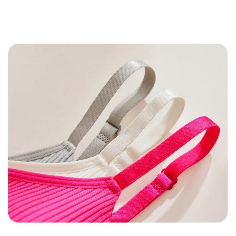 Women Bra Wire Free Cotton Bras Female Seamless Underwear Solid Color Lingerie Girls Breathable Sexy Bralette