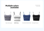 Summer Hot Sale Solid Color Women Fitness Bra Tights Yoga Vest High Strength Shockproof Gym Sports Top Push Up with Chest Pad