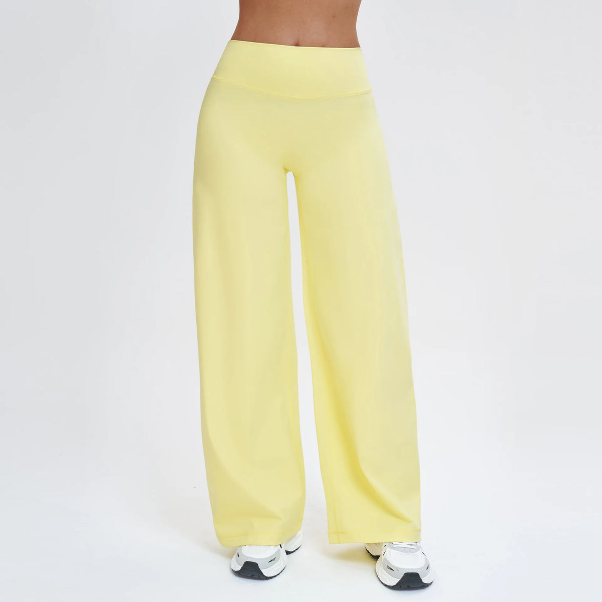 Wide-leg Pants Women Bell-bottoms High Waist Yoga Pants Workout Gym Leggings Naked Feel Pilates Running Cycling Sports Trousers