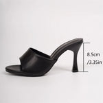Big Size 42 Gold Sexy Slide Sandals Women Stiletto High Heel Party Slide Heels Backless High Heel Club Wedding Mules Shoes