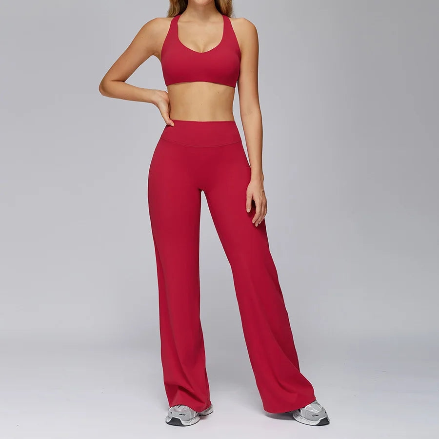 New yoga set 2 pieces gym set Women Long Sleeve Sports Shirts Sports Bra Leggings Suit Fitness Running Workout Suits Tracksuit