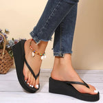 Women Platform Flip Flops Big Size 42 Summer Wedges Shoes Soft EVA Female Indoor Street SlippersLadies Leisure Beach Slides