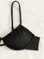 ZTVitality Sexy Solid Underwire Bikinis 2025 New Arrival Two- Piece Push Up Swimsuit Women's Swimwear Summer Beachwear Biquini