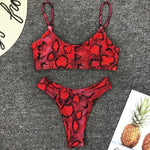 2026 Snake Leopard Brazilian Bikini Female Swimsuit Women Swimwear Two Pieces Bikini Set High Cut Bathing Suit Swim Beach Wear
