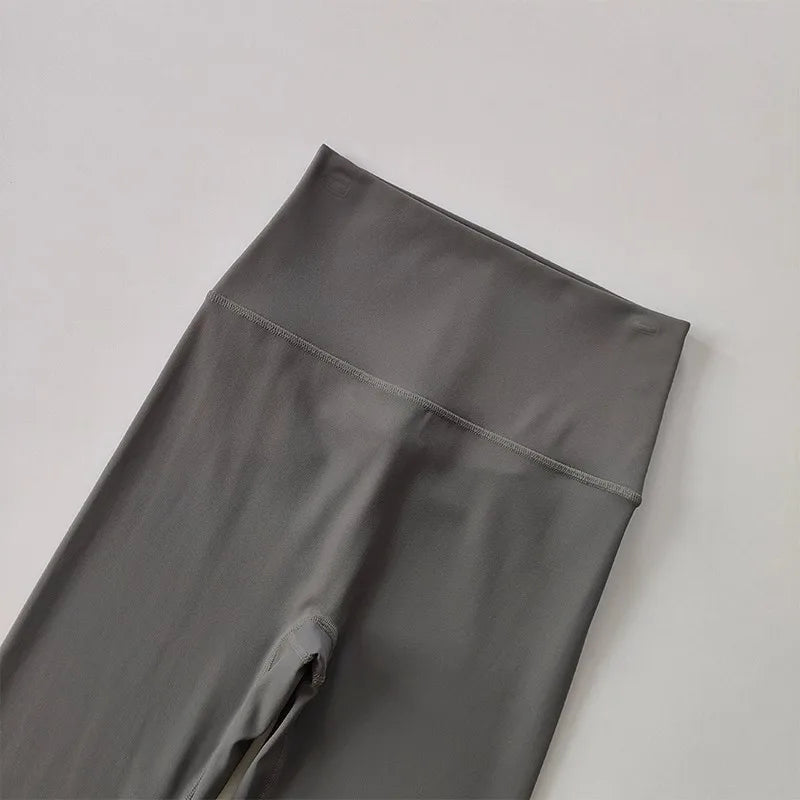High Waist Women's Yoga Fitness Pants Naked Skin Feeling with Pockets Sports Tight Fit Running Trousers Hip Lifting Pants