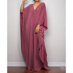 Greek Goddess Long Dress Batwing Sleeve Tunic Beach Cover Up Cover-ups Beach Dress Beach Wear Beachwear Kaftan Maxi Dress V4427